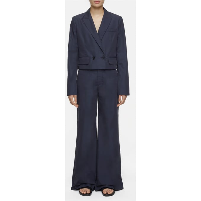 Closed Fitted Blazer Space Blue Maat: L | Outlet | Dames | Blauw