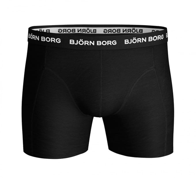 Bjorn Borg Solid Essential Heren Boxershort-3P-Zwart-Maat S