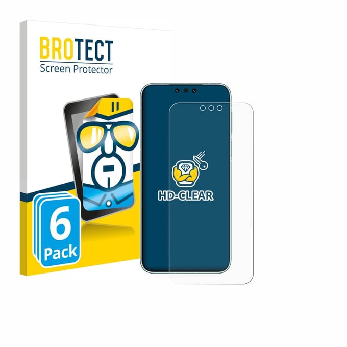 BROTECT - Screenprotector voor Huawei Mate 80 RS Ultimate - Folie Beschermfolie transparant 6 Stuks