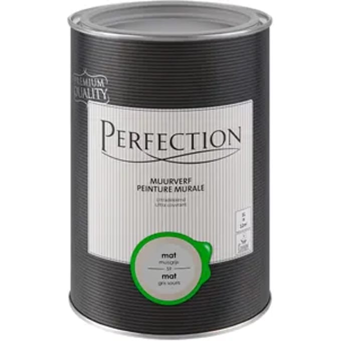 Perfection Ultradekkend Muurverf - Mat - Muisgrijs - 1l