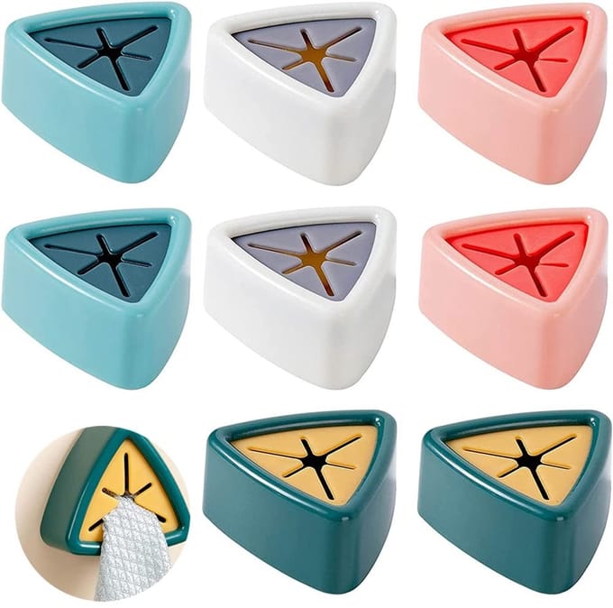 Dailygoody - Set van 8 Theedoek Clips - Zelfklevende Handdoek Houder