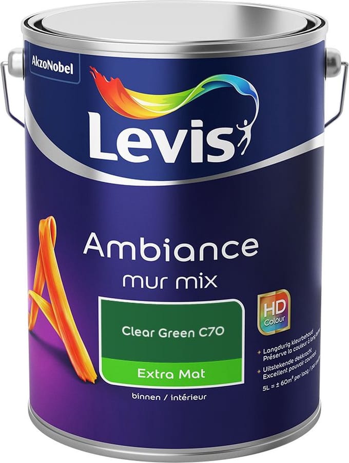 Levis - Ambiance Mur Extra Mat Mix - Clear Green C70 - Mengverf - 5 L
