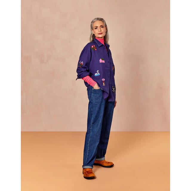 Oilily Boomka Blouse- maat40 Patriot Blauw