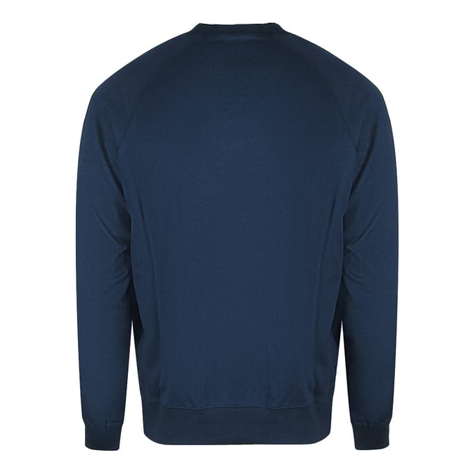 Diesel Sweatshirt Met Verweerd Logo En Total Eclipse-print In Blauw