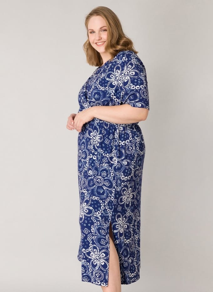 YESTA Hannamie One pieces - Indigo Blue/MultiCol - maat X-0(44)
