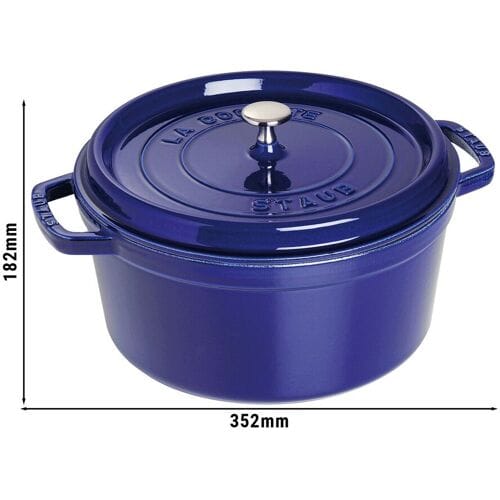STAUB LA COCOTTE - Kookpot - Ø 280mm - Gietijzer - Donkerblauw