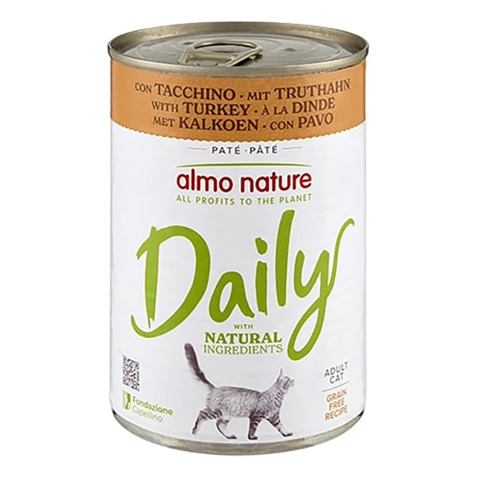 12x400g Kalkoen Almo Nature Daily Menu Kattenvoer