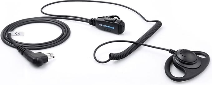 DerComms® Oorschelp voor Motorola CLR446, CP040, DP1400, XT420, XT460, XT660D, XTNi portofoons