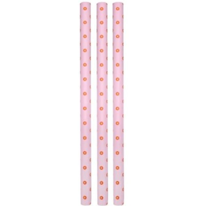 Ole cadeaupapier flowers - light fuchsia/blood orange/blonde