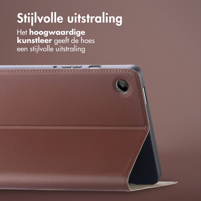 Accezz Tablet Hoes - Geschikt voor Samsung Galaxy Tab A11 Plus - Classic Tablet Case - Bruin