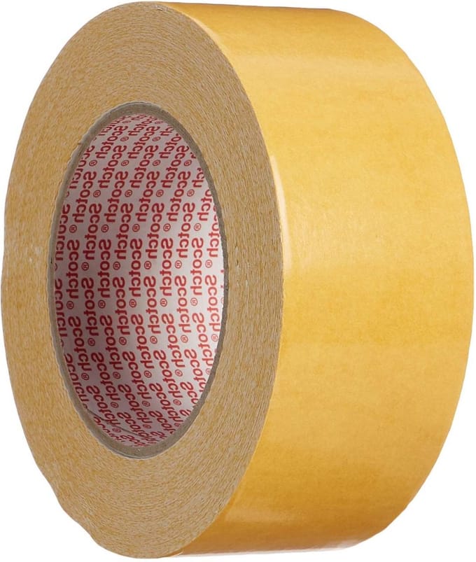 3M Tapijttape dubbelzijdig 9191 50 mm x 25 m wit - extra sterke hechting