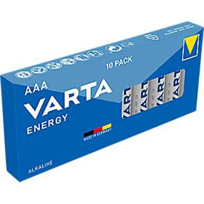 Varta AAA (LR03) Energy batterijen - 10 stuks in blister