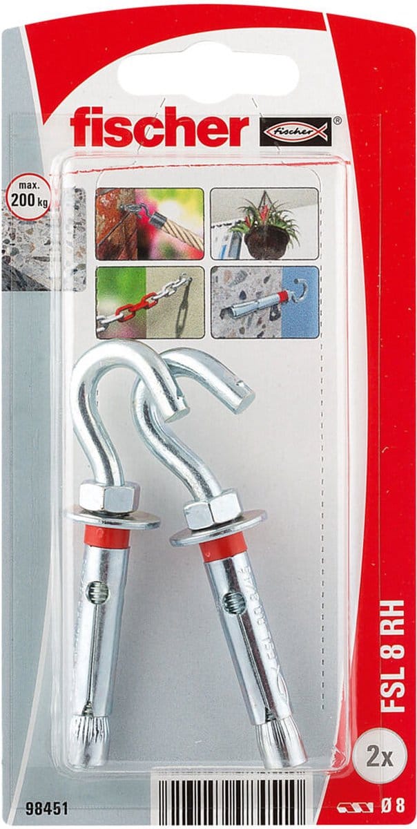 Fischer Veiligheidsanker Fsl Metaal - Diam. 8 Mm - 2 Stuks