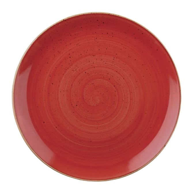 Churchill Stonecast Berry Red Evolve Coupe Bord 32.4cm (6 stuks)