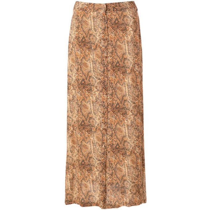 River Woods Full Buttoned Skirt Brown Größe: 38 | Maxiröcke Outlet | Damen | Braun