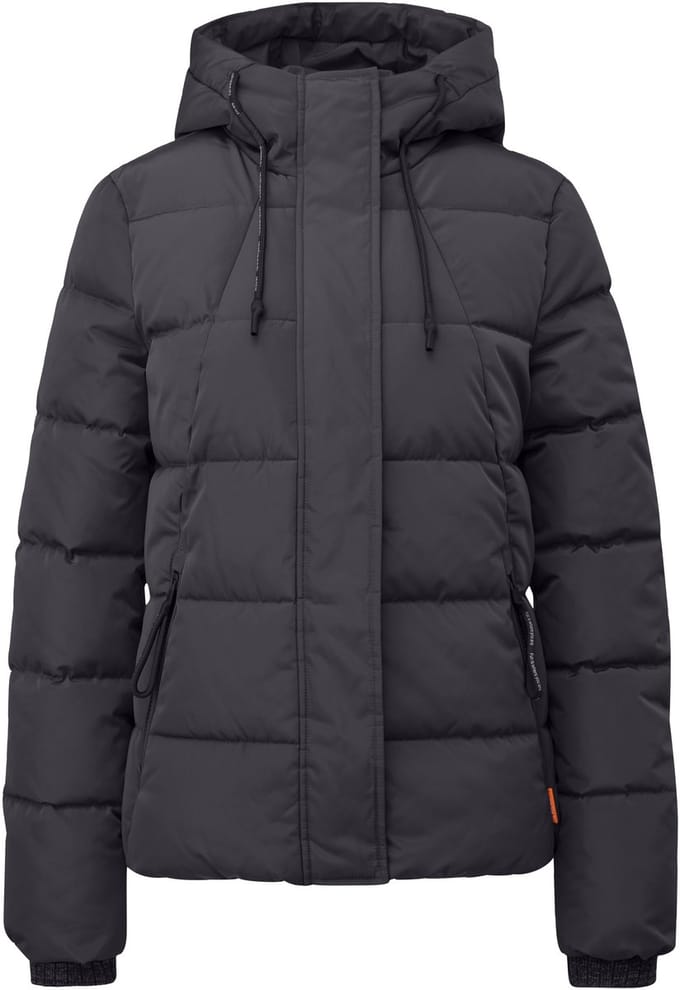 Donsjas met capuchon en elastische zoom dames QS