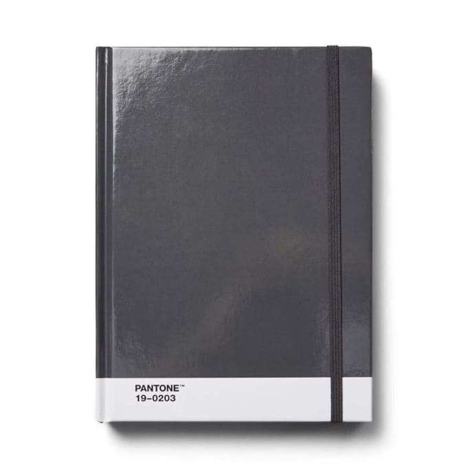 Copenhagen Design - Notitieboek Groot Gestipt - Gray 19-0203 - Papier - Grijs -
