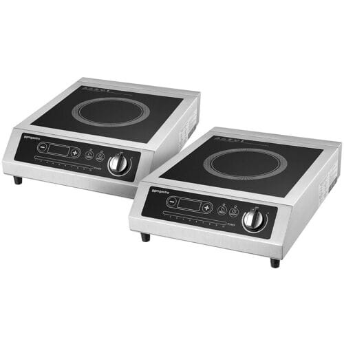 GGM Gastro (2 Stück) Induktionsherd - 3,5 kW Zilver