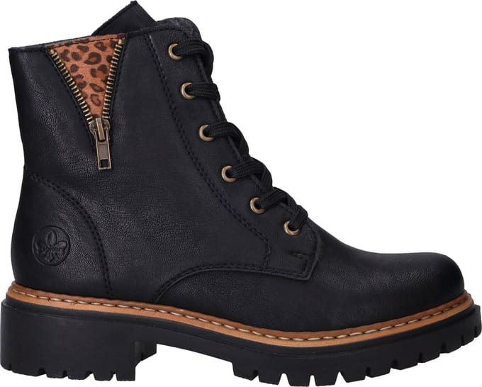 Rieker Veterboots zwart - Dames - Maat 41