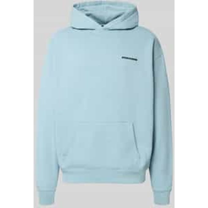 Oversized hoodie met logo en kangoeroezak