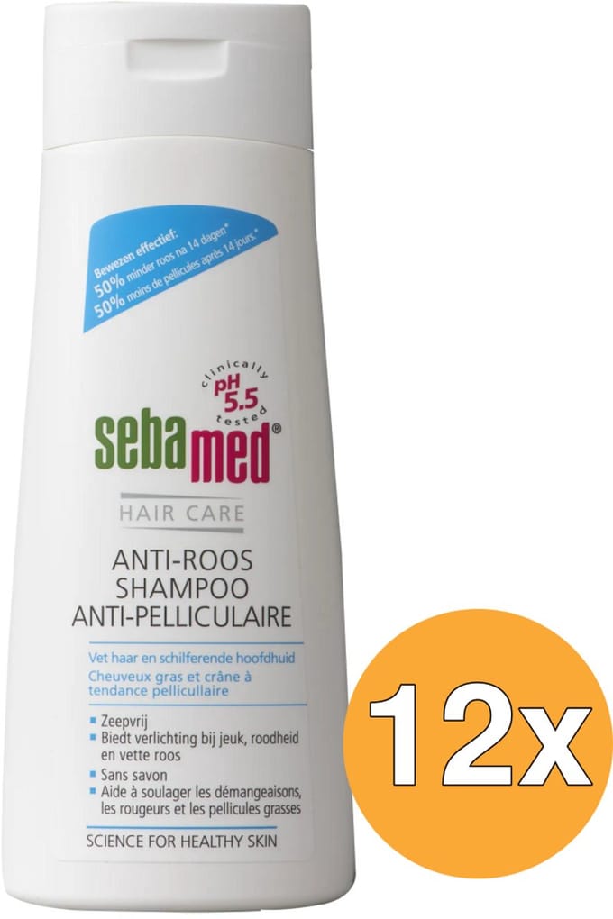 12x Sebamed Anti-roos shampoo (200 ml)