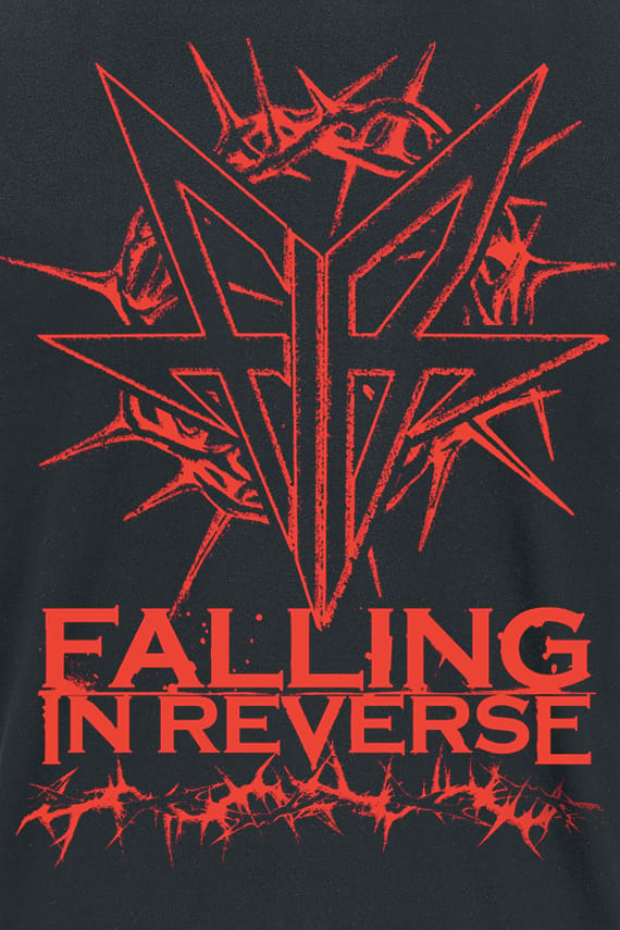 Falling In Reverse T-shirt - Thorns - XXL tot 4XL - zwart
