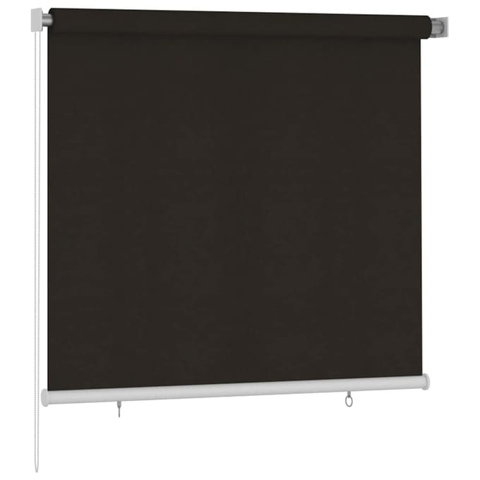 vidaXL - Rolgordijn - voor - buiten - 165(B)x140(H) - cm - HDPE - bruin