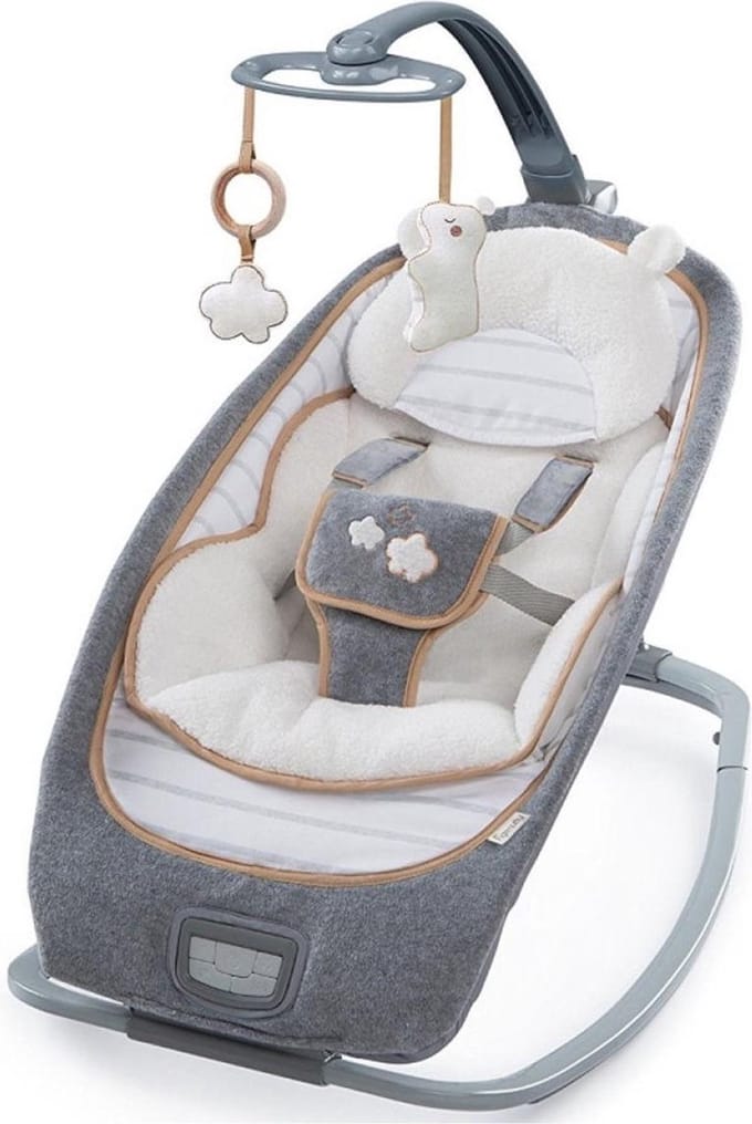 Baby schommelstoel bella teddy - Ingenuity - vanaf 0 maanden