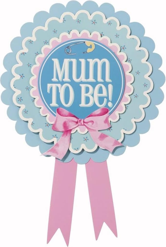 Talking Tables - Rozet "Mum to be" - Baby on Board-serie