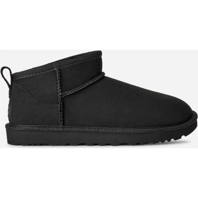 UGG® Classic Ultra Mini for Women in Black, Size 8, Twinface/Polyester/Leather