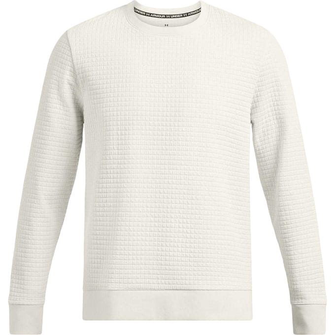 Under Armour Heren-trui met vierkante hals (Wit)