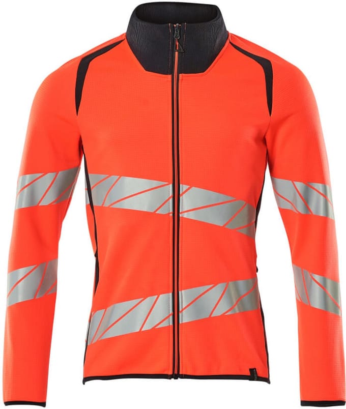 Mascot Accelerate Safe Sweatshirt met rits 19184-781 - hi-vis rood/donkermarine - 5XL