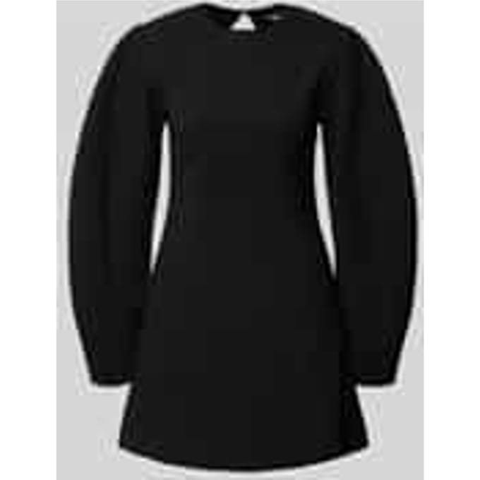 Mini-jurk met ronde hals