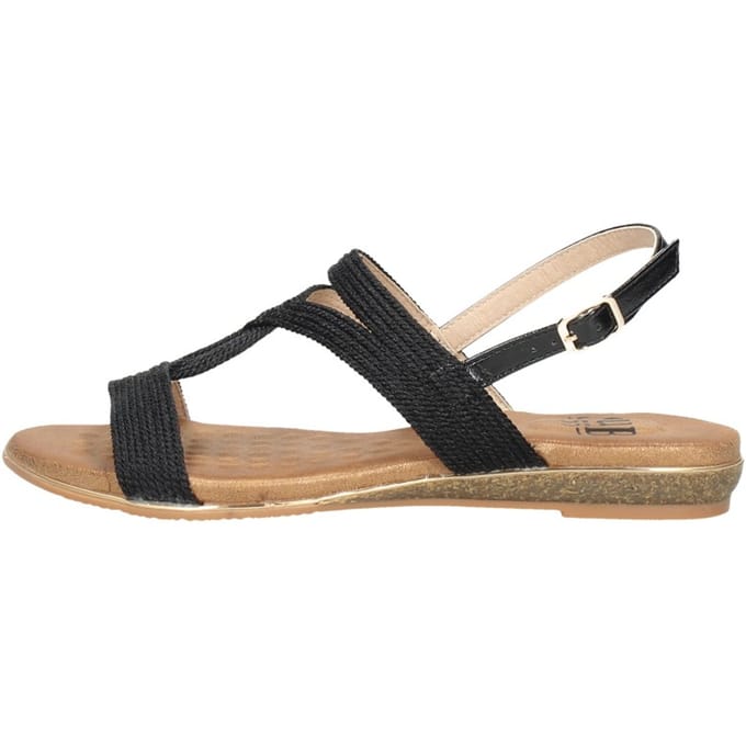 SUB55 Sandalen Plat Sandalen Plat - Zwart - Maat 42