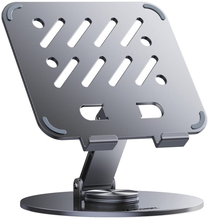 Wozinsky WRS-DSY84SS 360° draaibare aluminium tabletstandaard - grijs