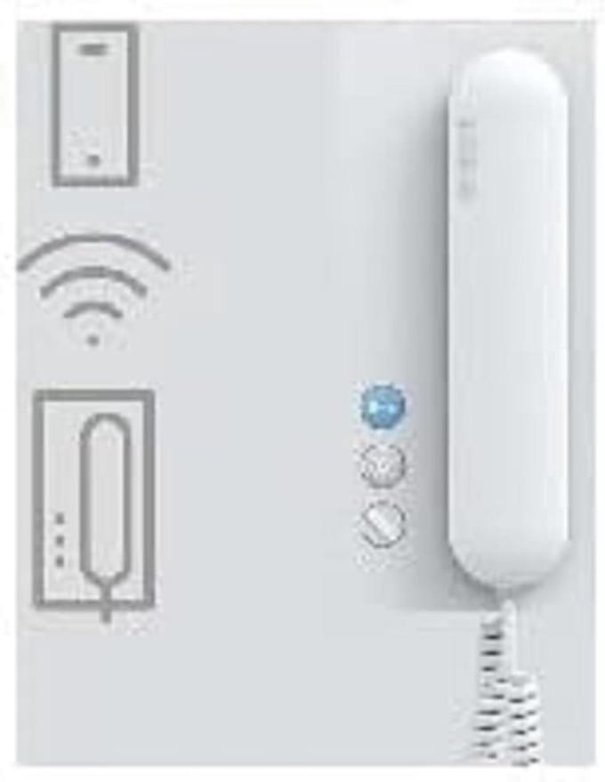 Deurintercom Systeem - Huiscommunicatie - Veilig Thuis - Voor Twee Woningen - 400 Gram - Wit