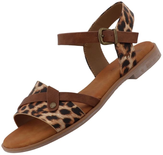 Mustang damessandaal bruin/leopard
