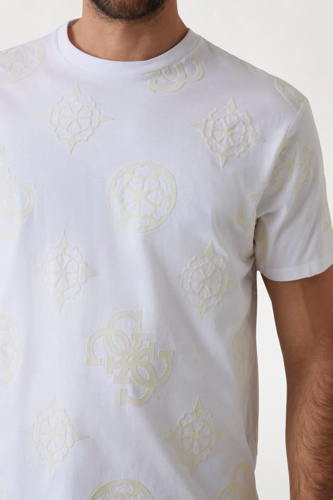 Bedrukt T-shirt Guess BSC Peony