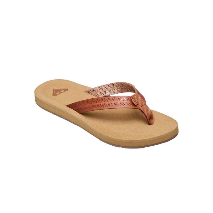 Roxy Porto Motif Slippers Oranje EU 36 Vrouw