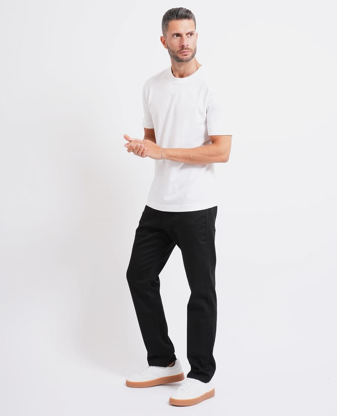 Regular fit t-shirt van puur katoen model 'Thompson 01'