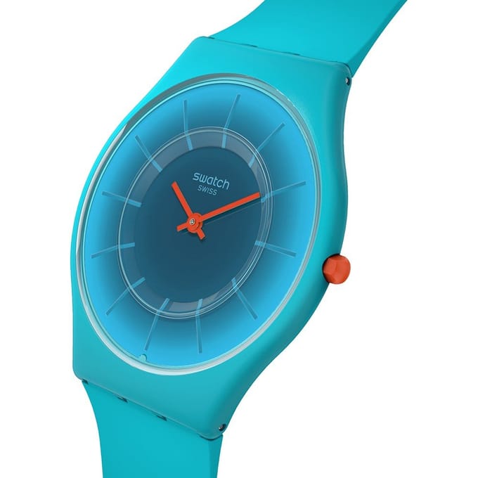 Swatch Skin SS08N114 Radiantly teal Horloge