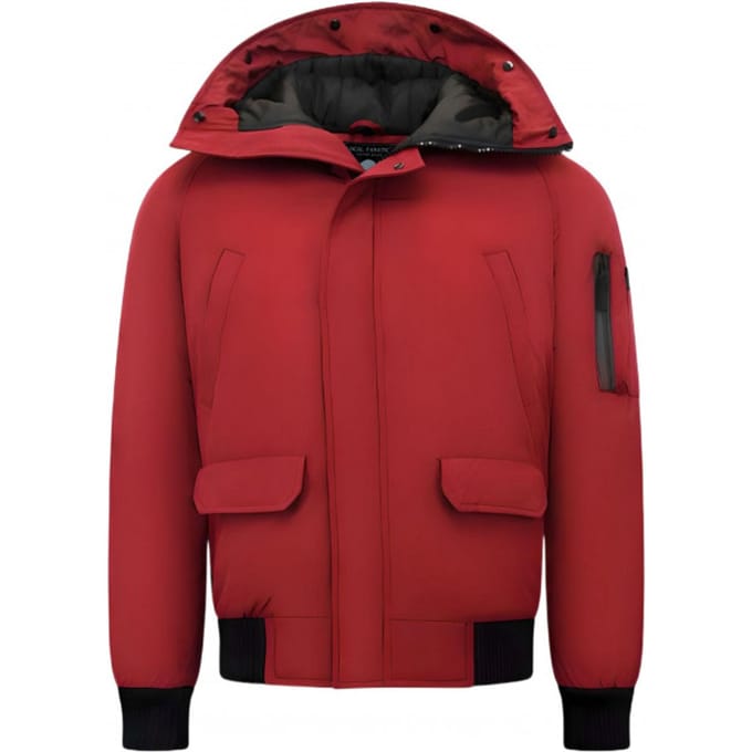 Korte Model Heren Winterjas - 8821 - Rood