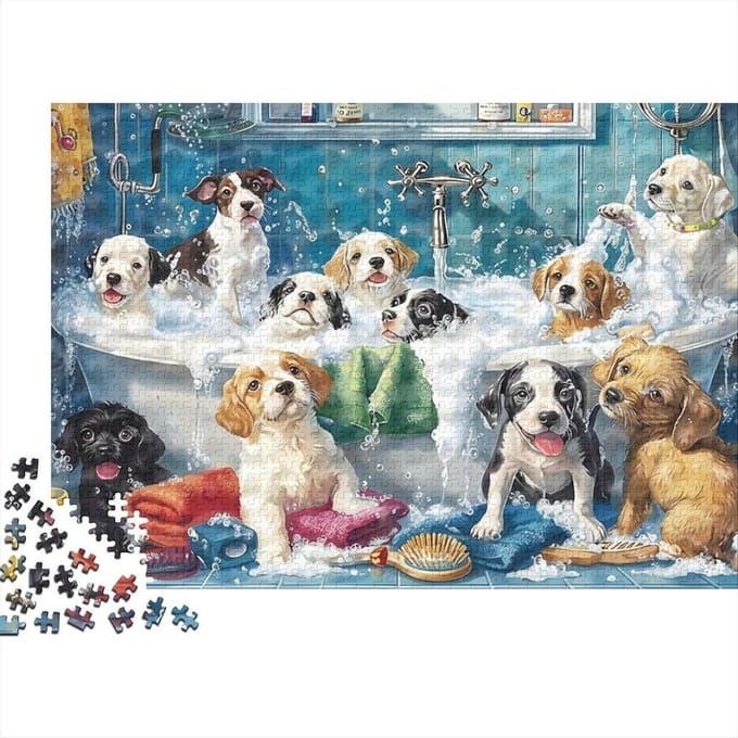 Badpuzzel - Puzzel volwassenen - Ontspanning thuis - 1000 stukjes - 52 x 38 cm - Multicolor