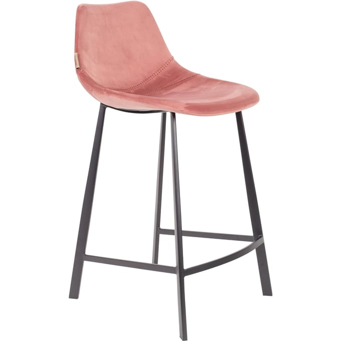 Set van 2 barkrukken Franky velvet | Dutchbone