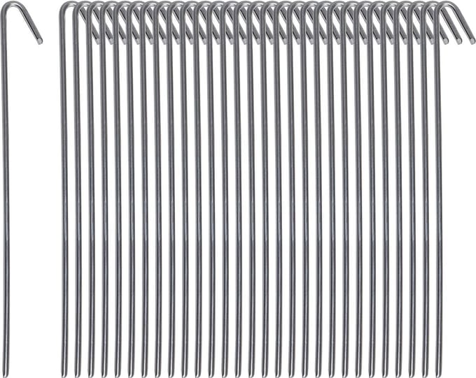 Stormharing Grondpen | 30 Stuks | Ø5 x 230mm / 30mm | Stalen Staaf | Tentharing Metaal