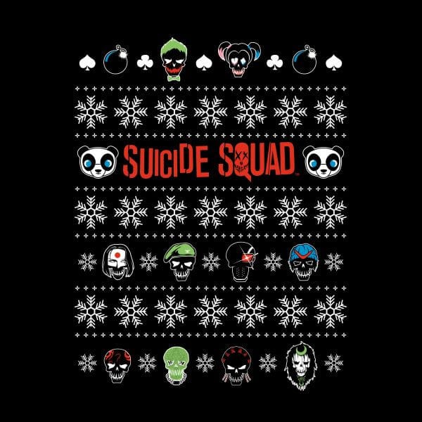 DC Suicide Squad Women's Christmas T-Shirt - Black - M