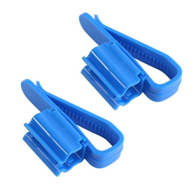 2 stuks Multifunctionele Plastic Verstelbare Aquarium Montageclip Waterpijp Buisklem Slanghouder blue