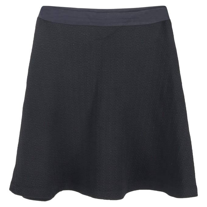 Sandro minirok met textuur en A-lijn model in zwart polyester