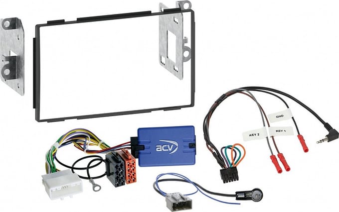 2-DIN Kit Nissan Qashqai 2007-2013 schwarz