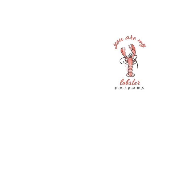Friends You Are My Lobster t-shirt - Wit - S